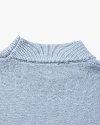 Gerippter Mock-Neck Pullover