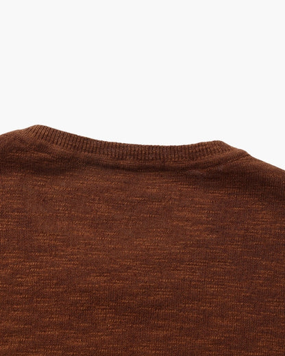 Leinen-Baumwoll Rundhalsshirt