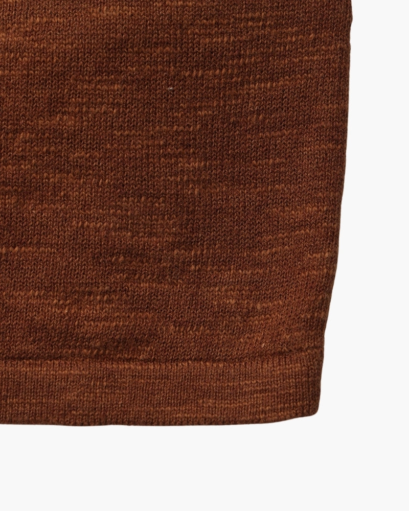 Leinen-Baumwoll Rundhalsshirt