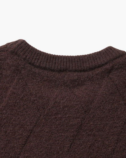 Diamond Knit Rundhalspullover