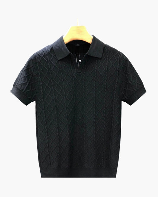 Signature Strickpolo mit Struktur