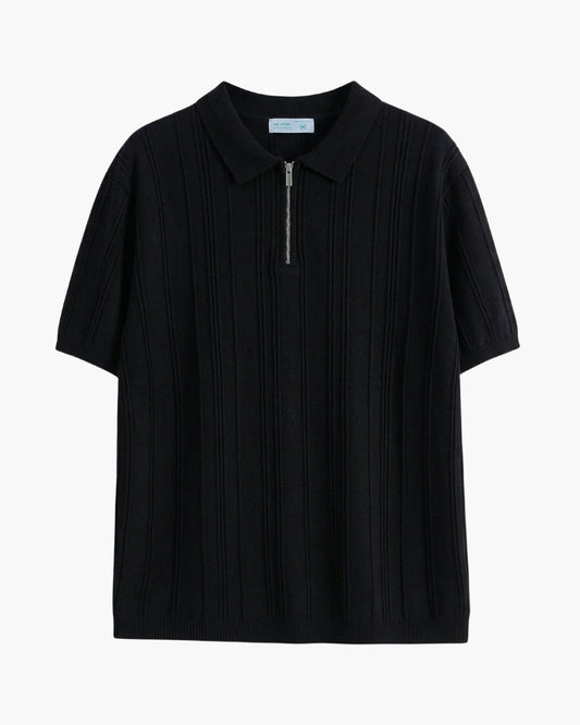 Signature Zip-Strickpolo