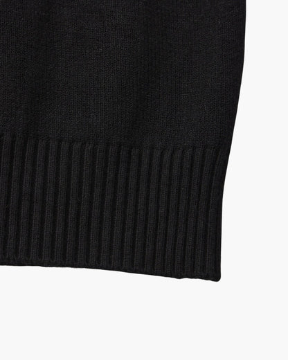 Gerippter Mock-Neck Pullover