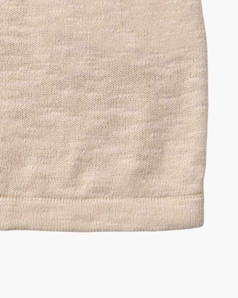 Leinen-Baumwoll Rundhalsshirt