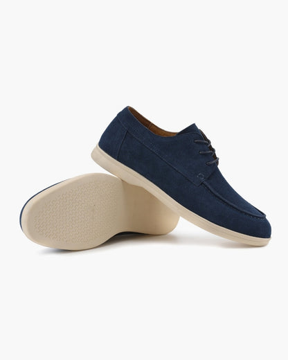 Premium-Schnürschuhe aus Wildleder - Schwarz